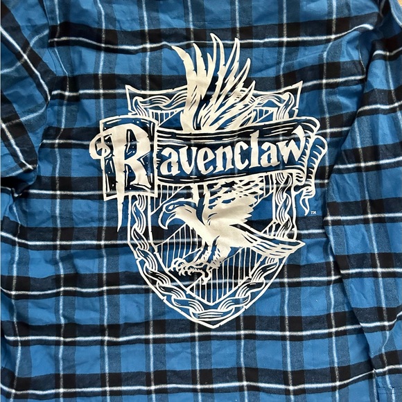 NWT Cakeworthy Blue Harry Potter Ravenclaw Flannel 2XL - Picture 3 of 3